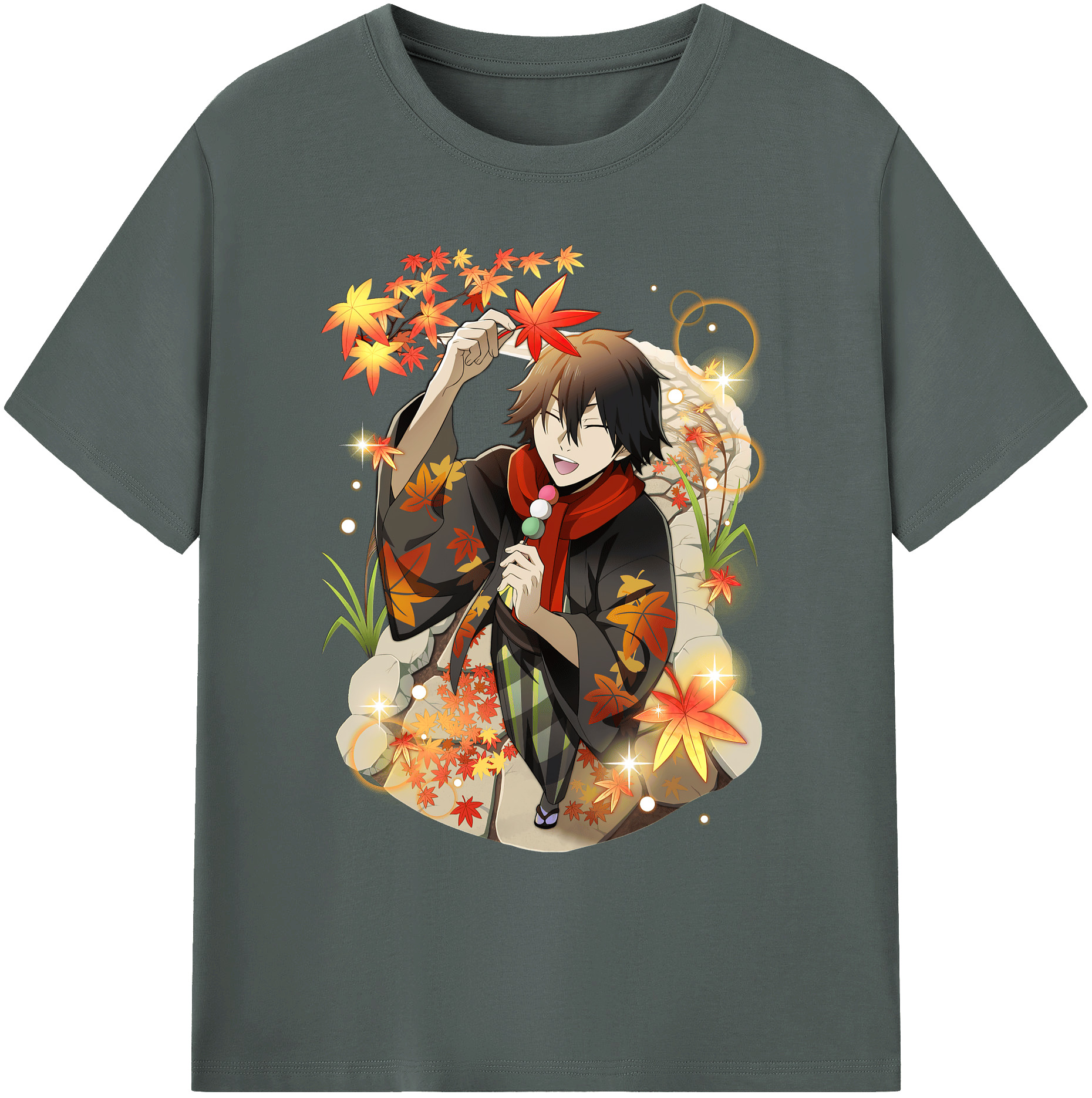 （画像用） 文豪ストレイドッグス Bungo Stray Dogs 綿100％ メンズ半袖Tシャツ｜肌触りやわらか＆通気性